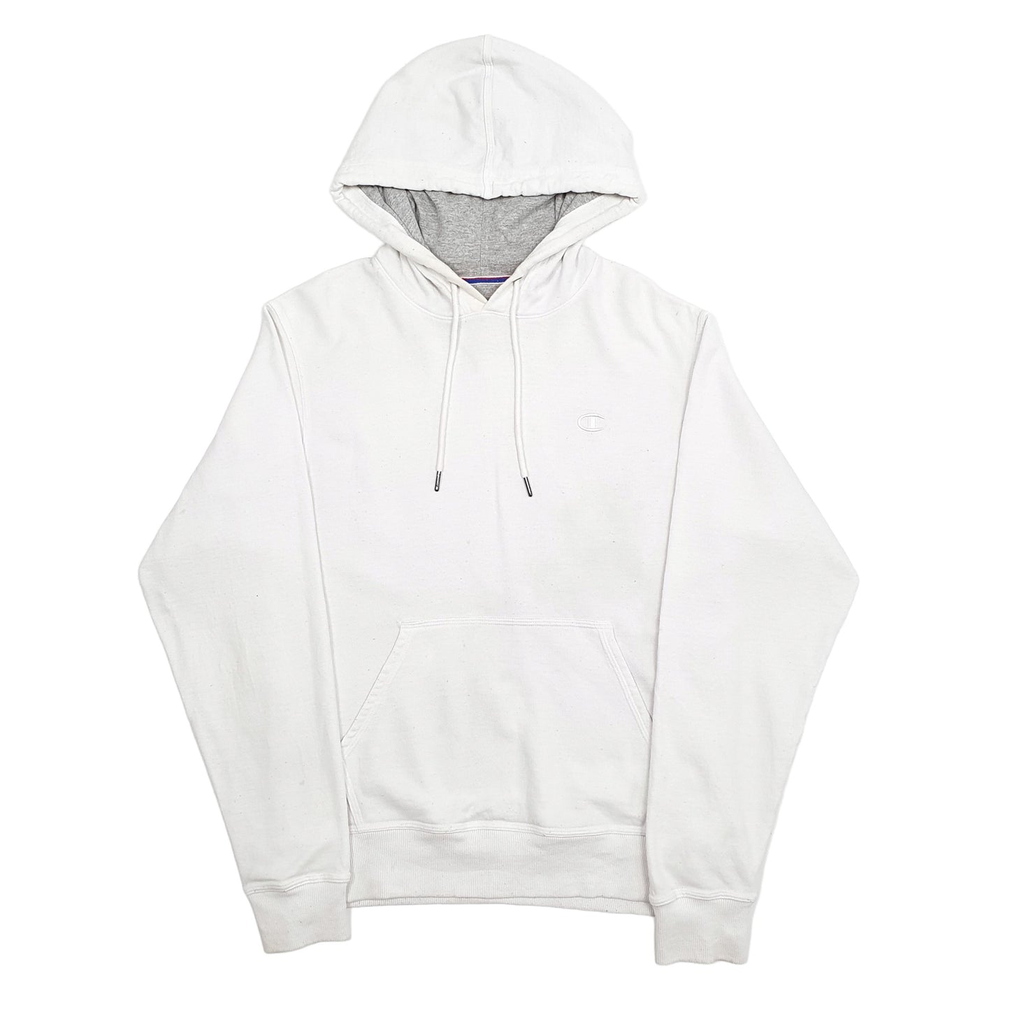 Mens White Champion  Hoodie Jumper