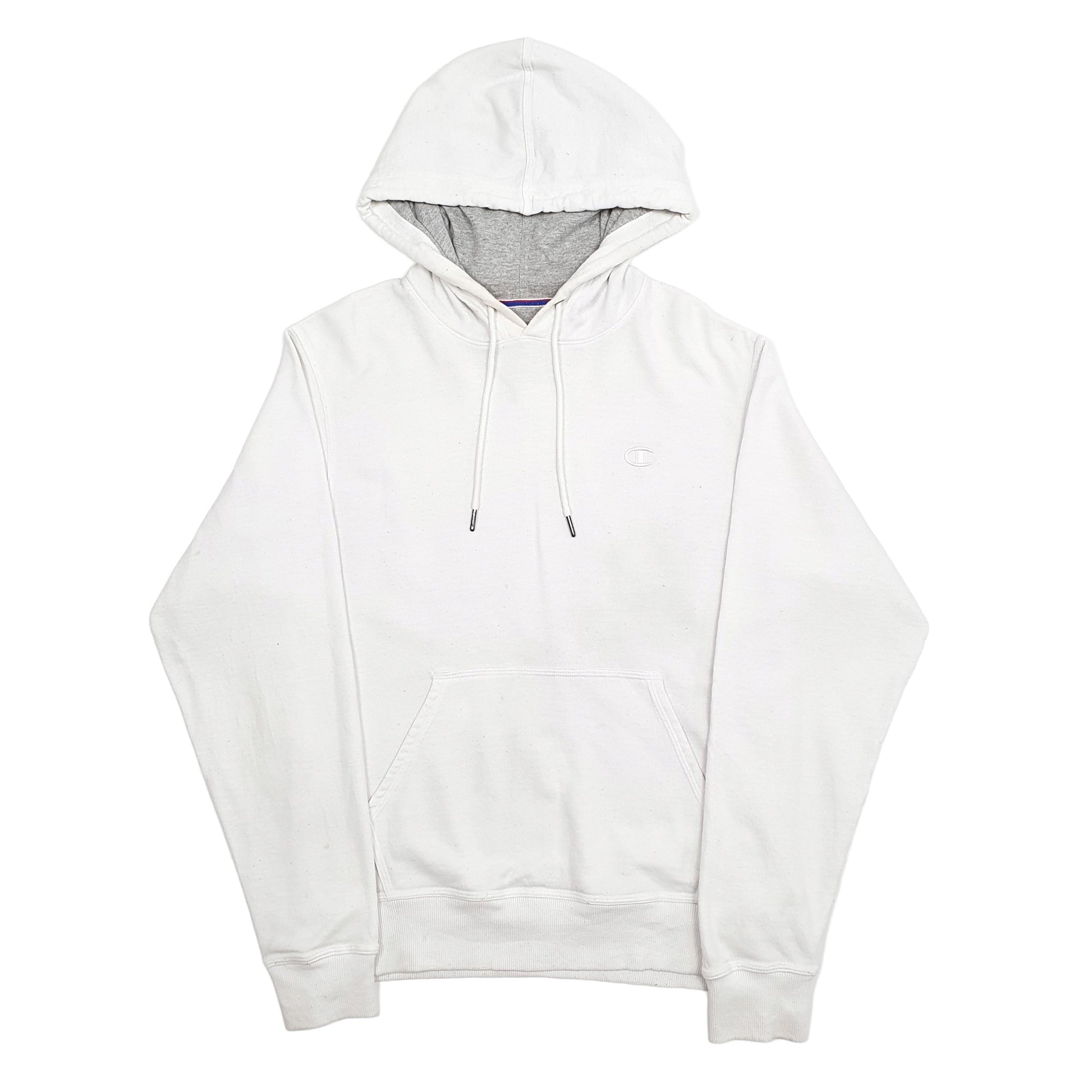 Mens White Champion  Hoodie Jumper