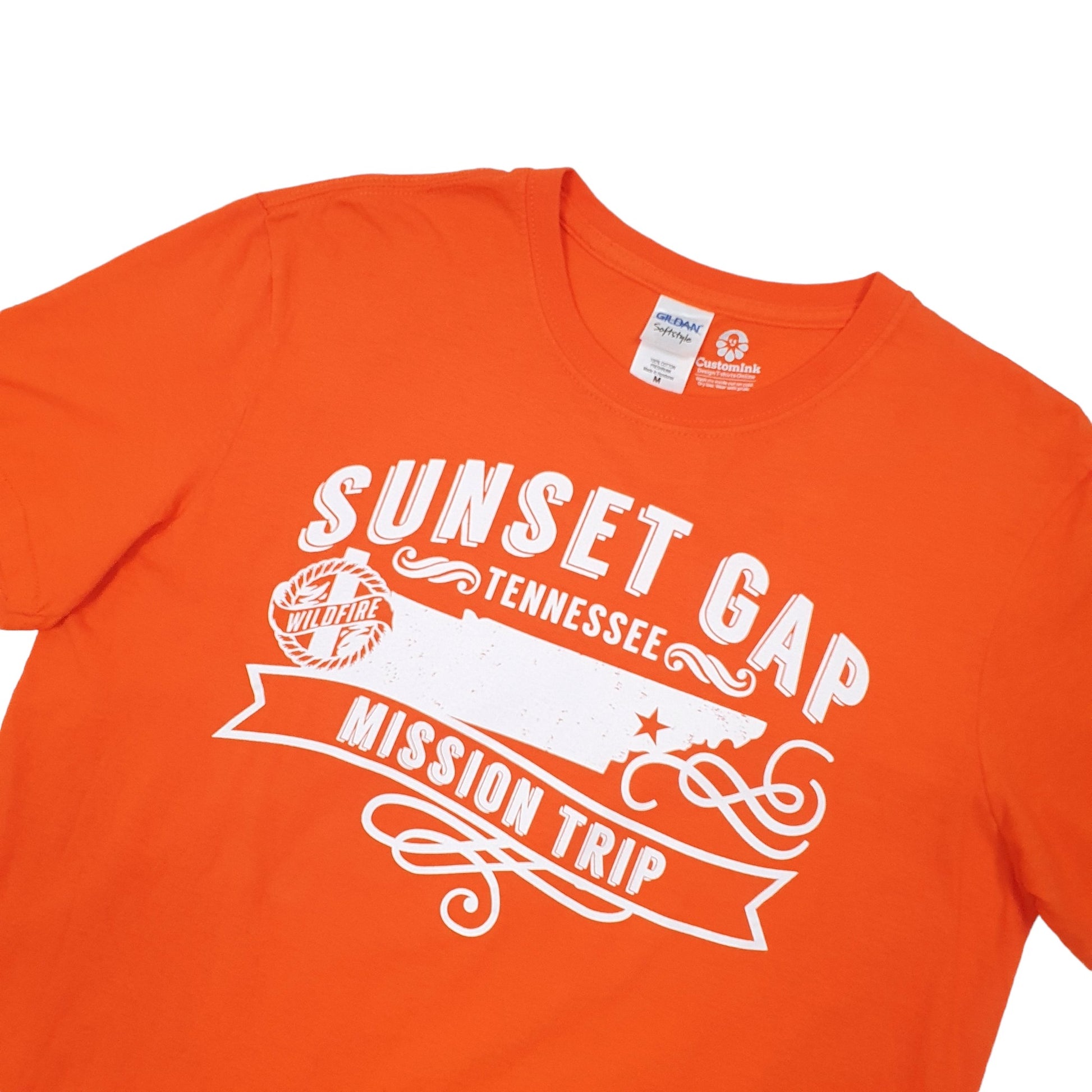 Gildan Tennesse Sunset Gap Mission Trip Short Sleeve T Shirt Orange