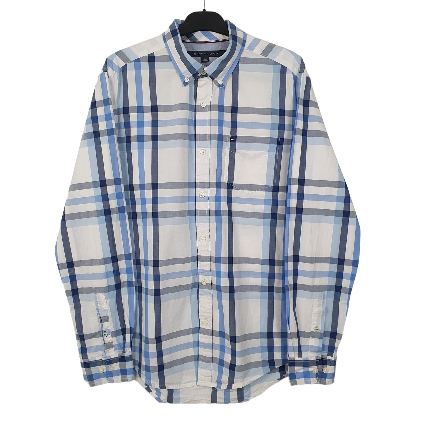 Tommy Hilfiger Long Sleeve Regular Fit Check Shirt Blue