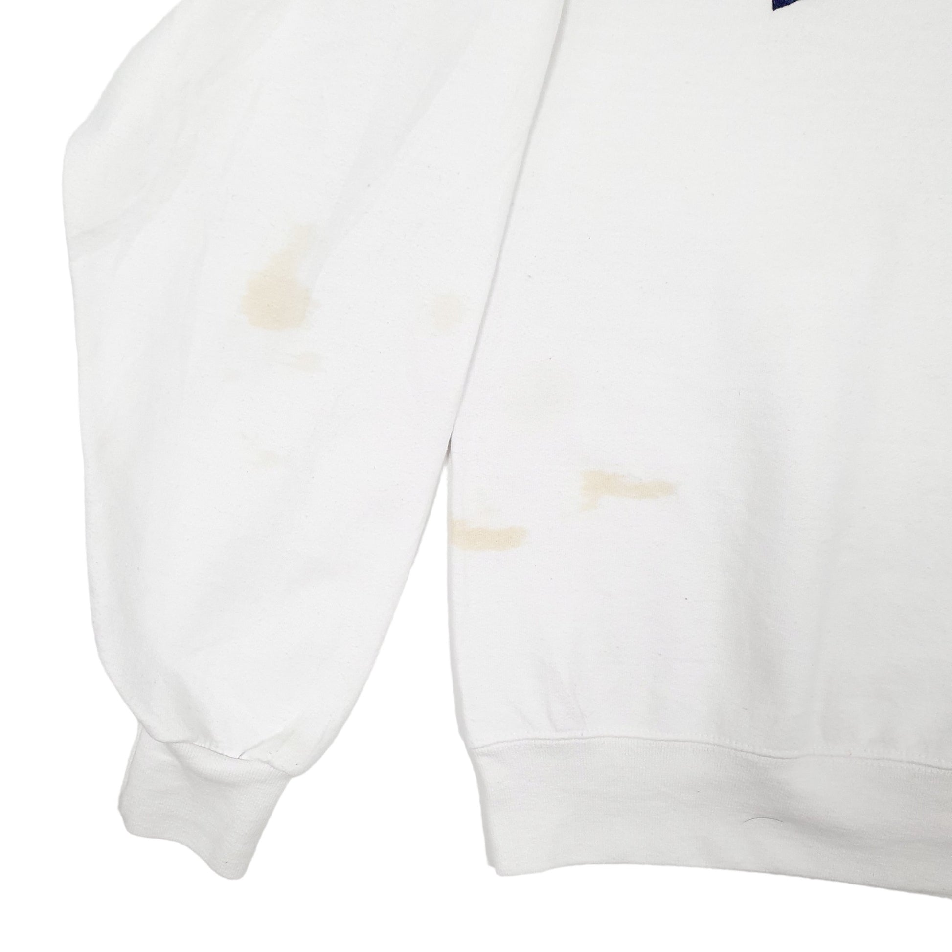 Mens White Champion USA College Auburn Crewneck Jumper