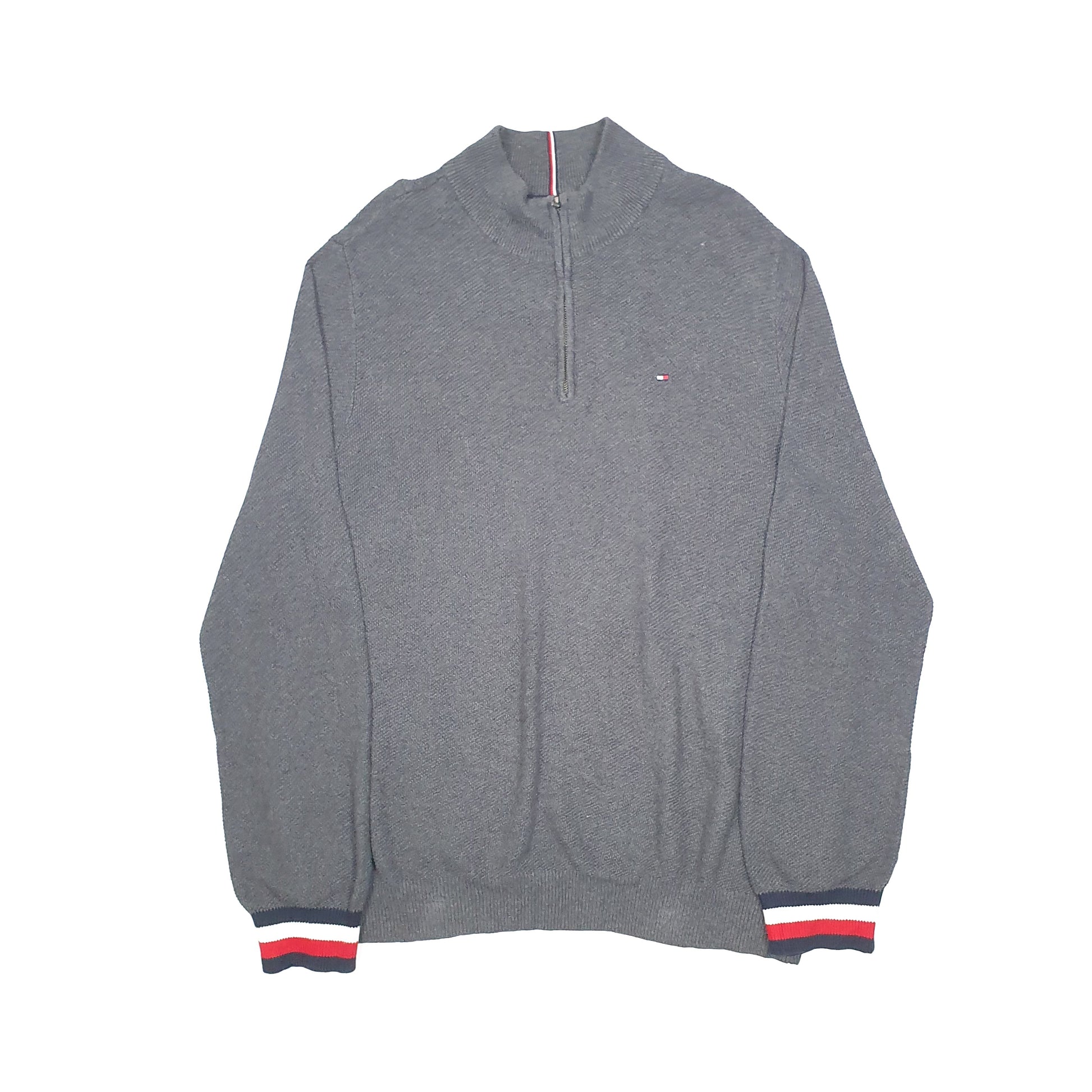 Tommy Hilfiger Quarter Zip XL Grey
