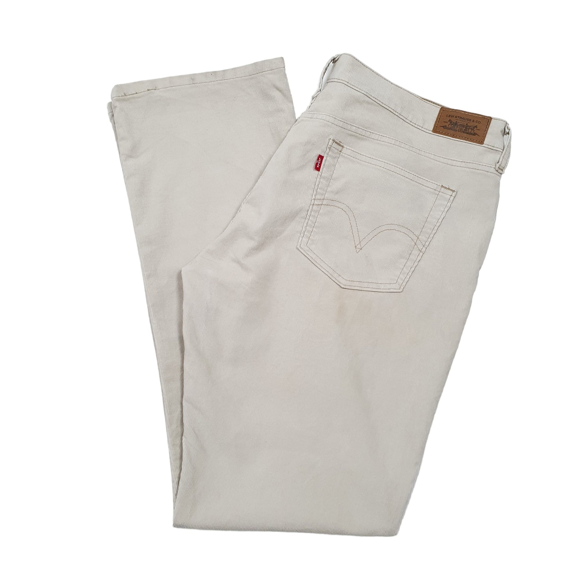 Womens Cream Levis  Corduroy Trousers