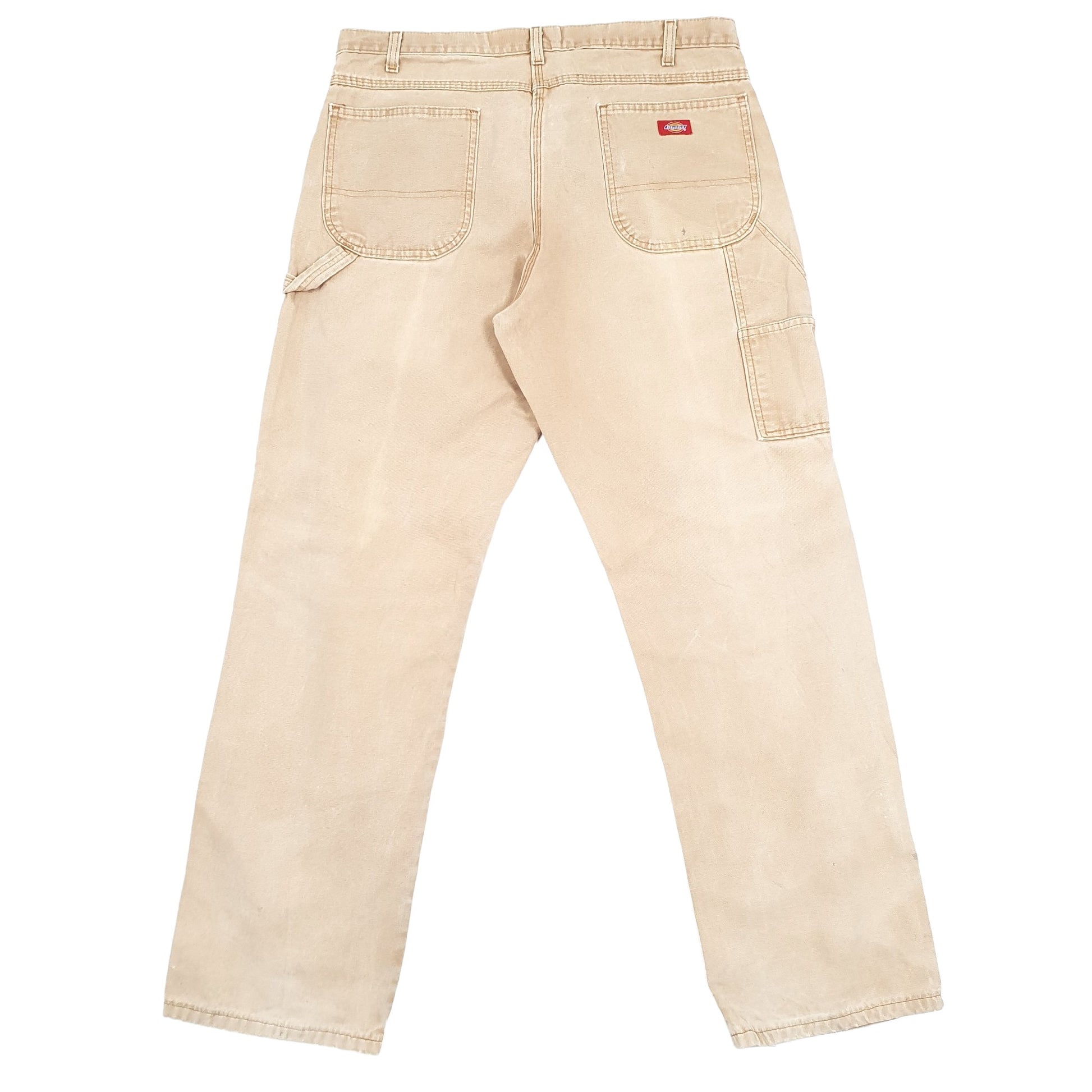 Mens Dickies Brown Carpenter Trousers W38 L33 Brown