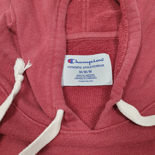 Womens Burgundy Champion Spellout Hoodie Jumper