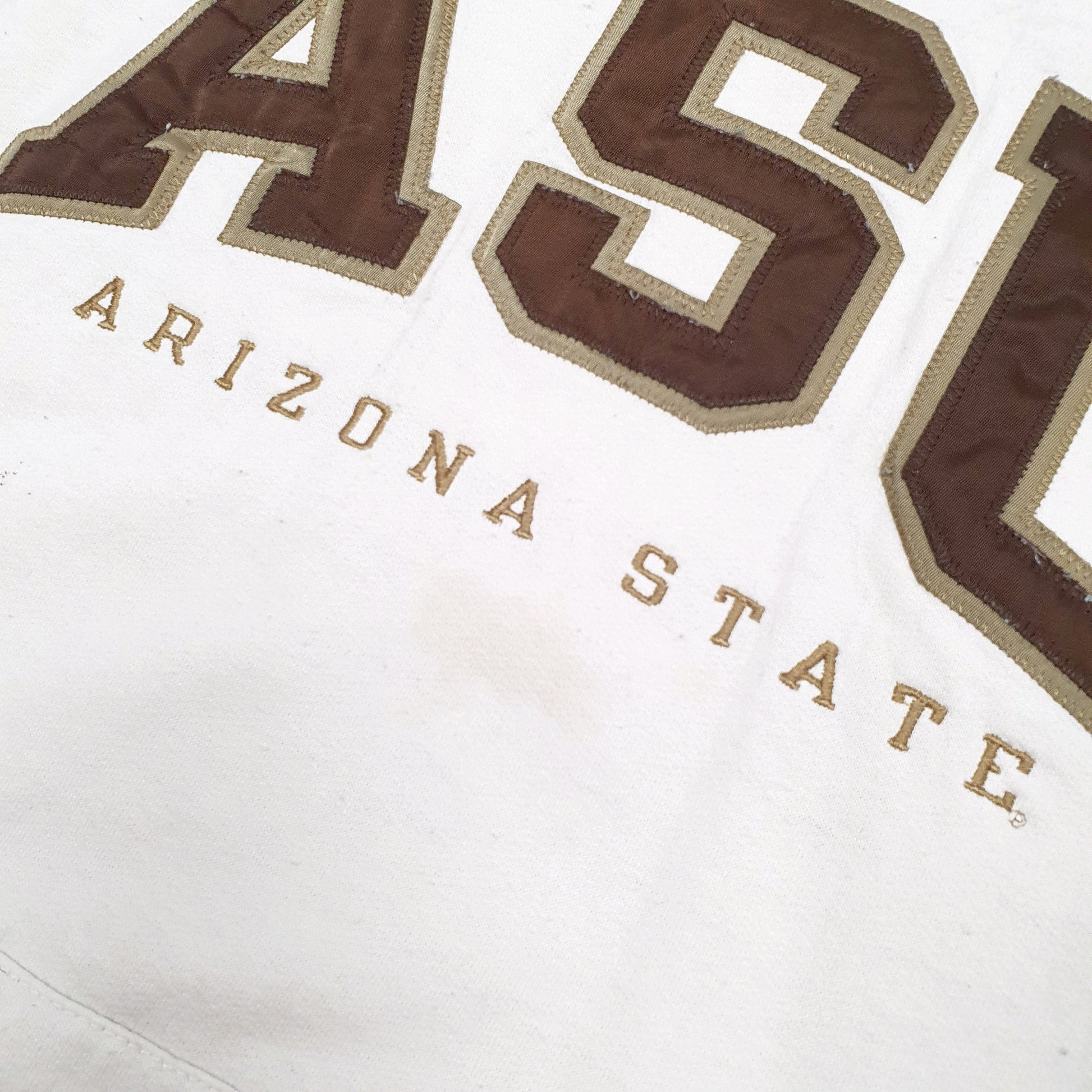 Mens White Champion Spellout USA College Arixona State University Hoodie Jumper