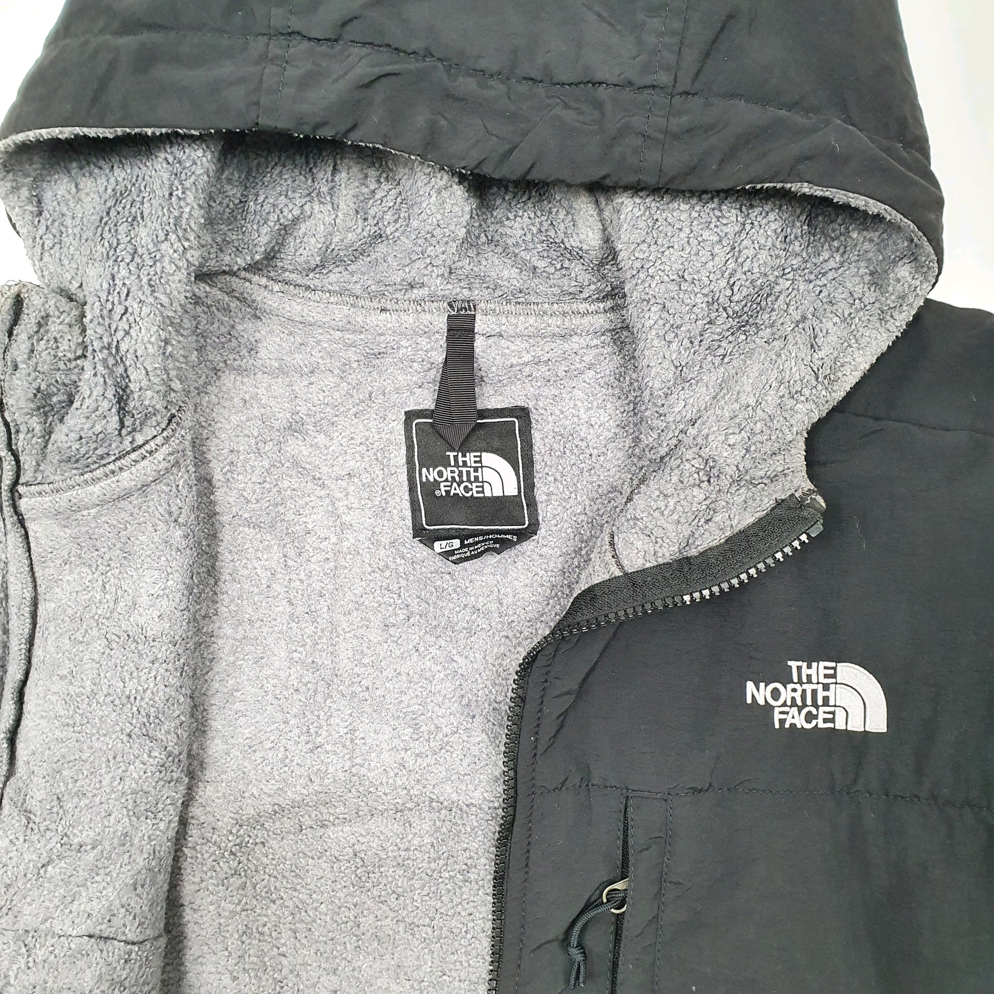 Mens Grey The North Face Denali Hoodie Full Zip Jumper