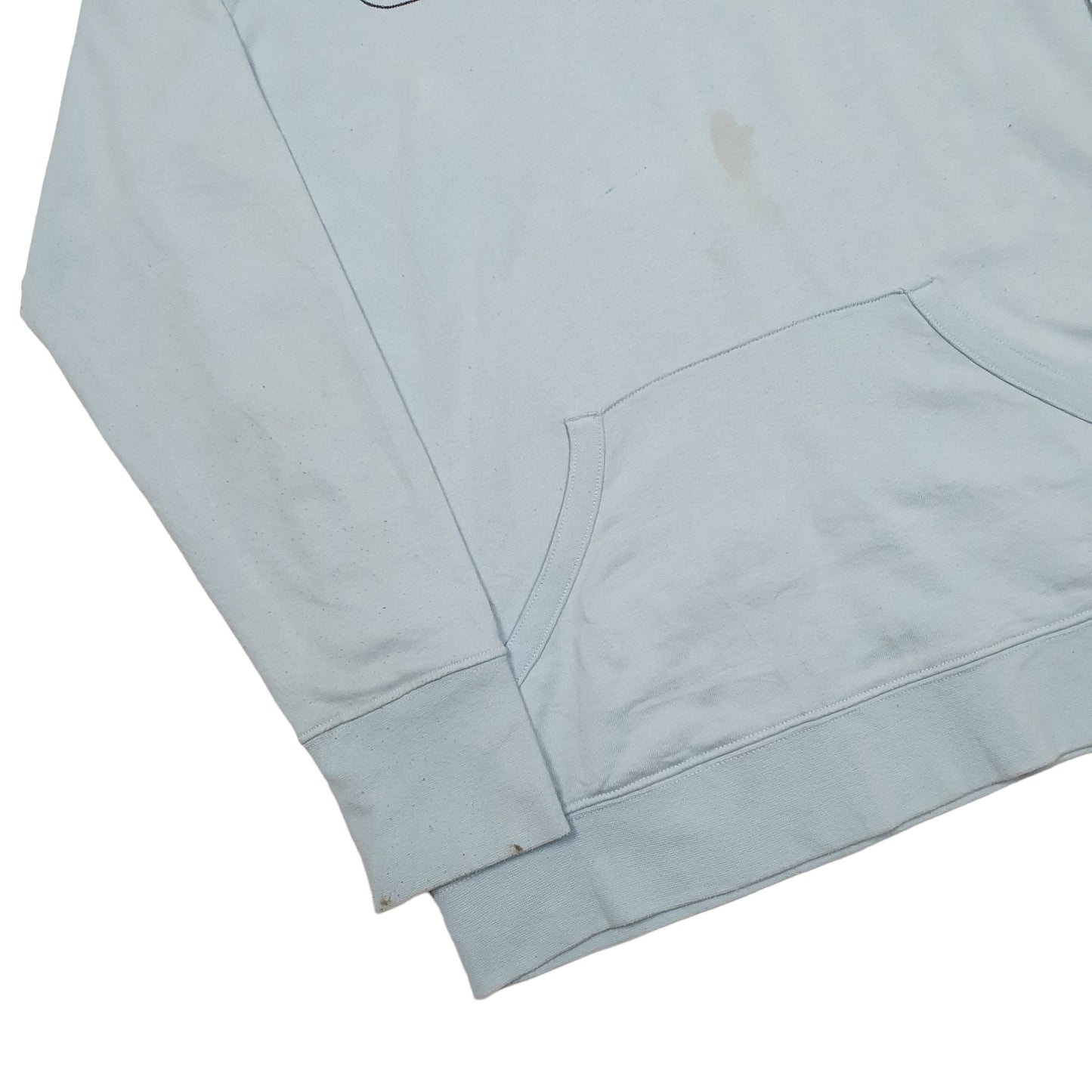 Womens Blue Champion Spellout Hoodie Jumper