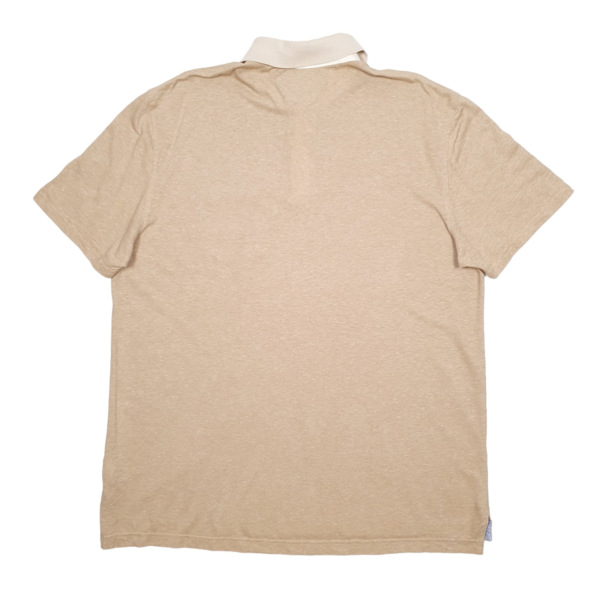 Mens Brown Tommy Hilfiger  Short Sleeve Polo Shirt