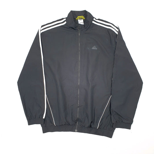 Mens Black Adidas Shell Windbreaker Track Top Coat