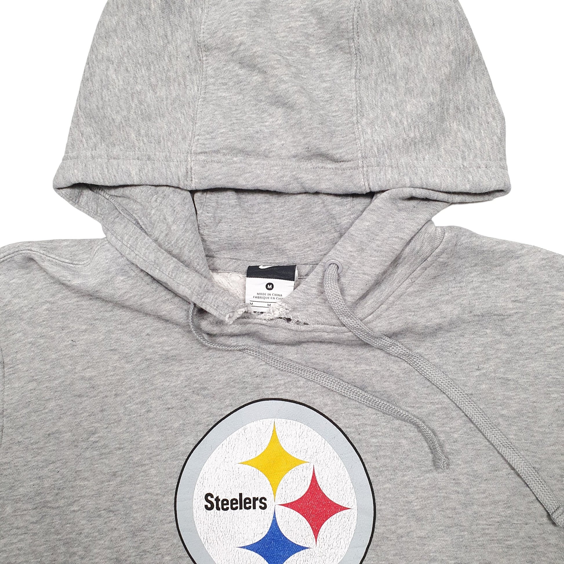 Mens Grey NFL Pittsburgh Steelers NFL Football Hoodie Jumper