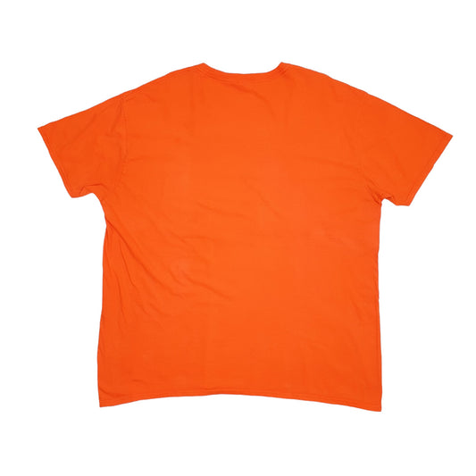 Gildan USA Cleveland Football Short Sleeve T Shirt Orange