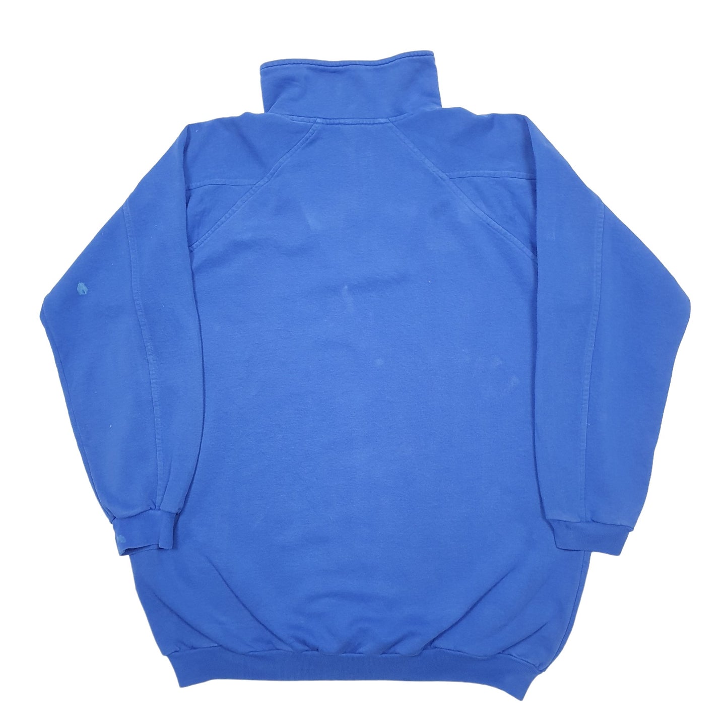 Mens Blue Adidas Equipment Quarter Zip Jumper