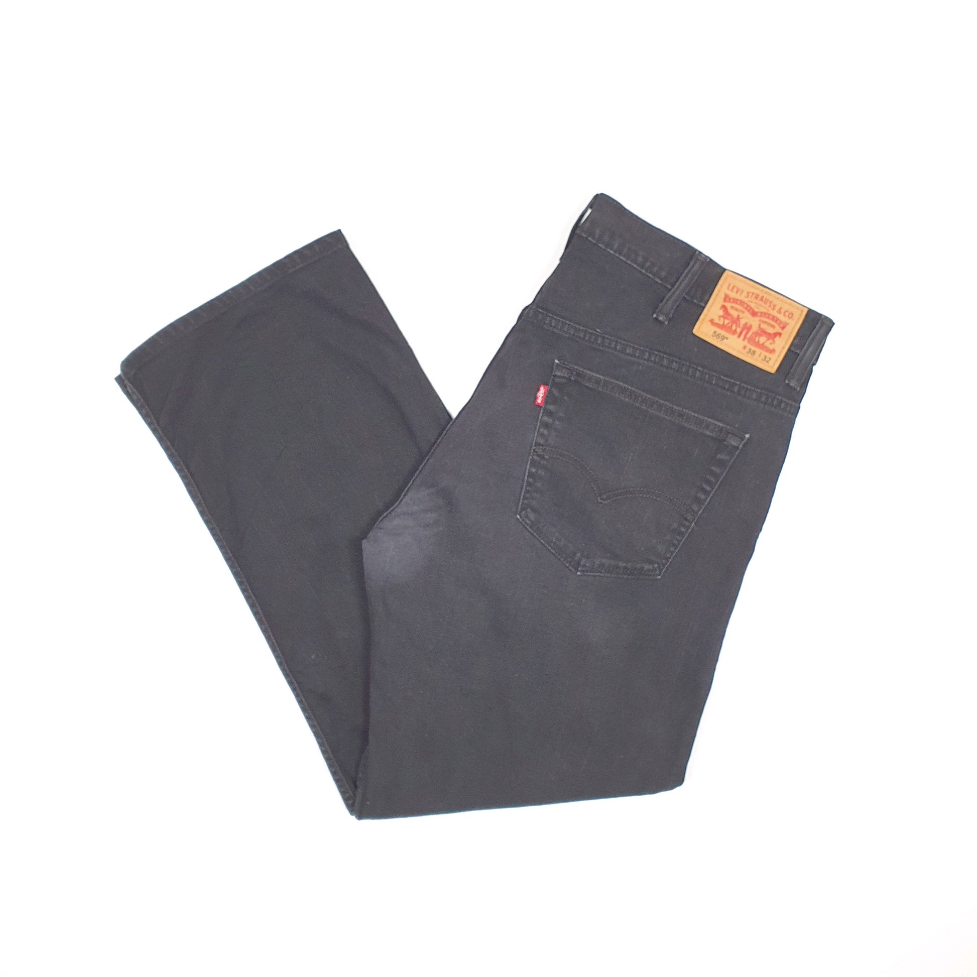 Levis 569 Loose Fit Jeans W40 L30 Black