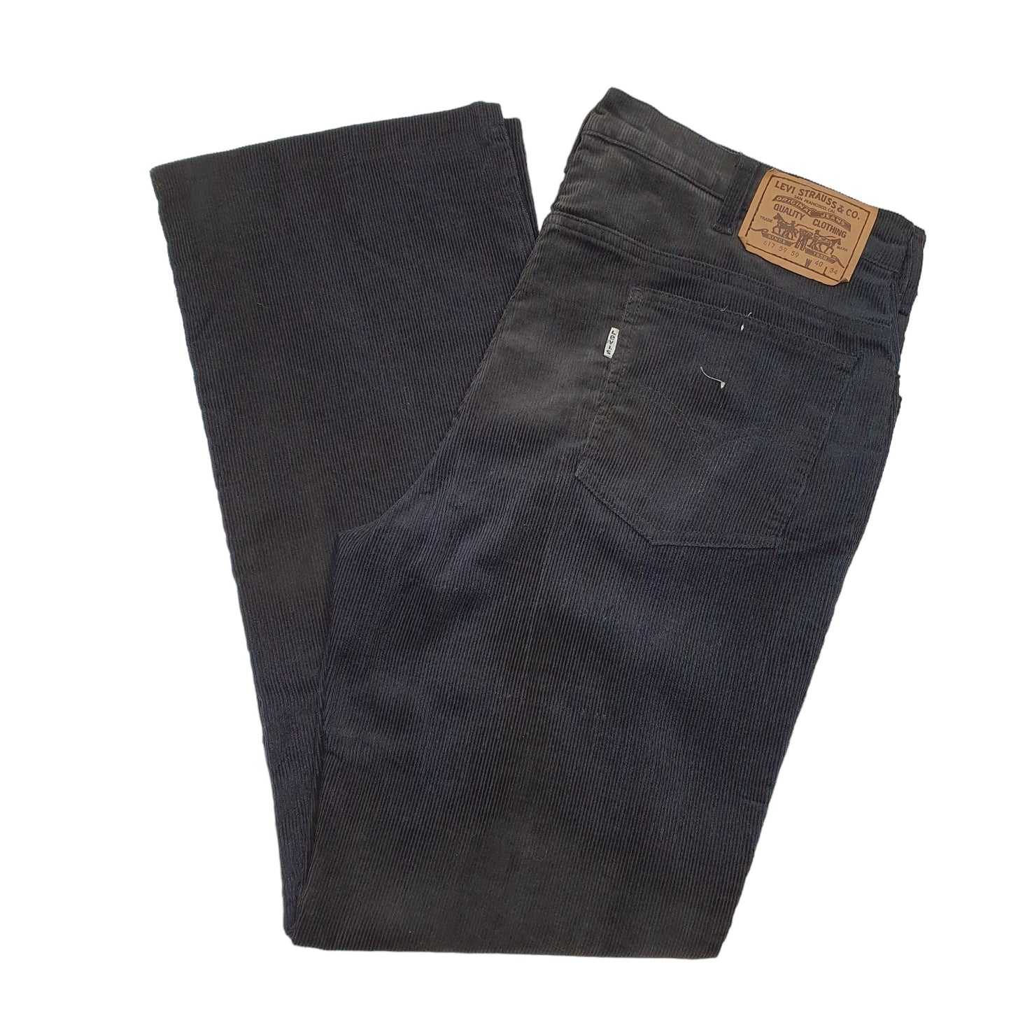 Mens Black Levis 617 Corduroy Trousers