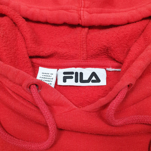 Mens Red Fila  Hoodie Jumper