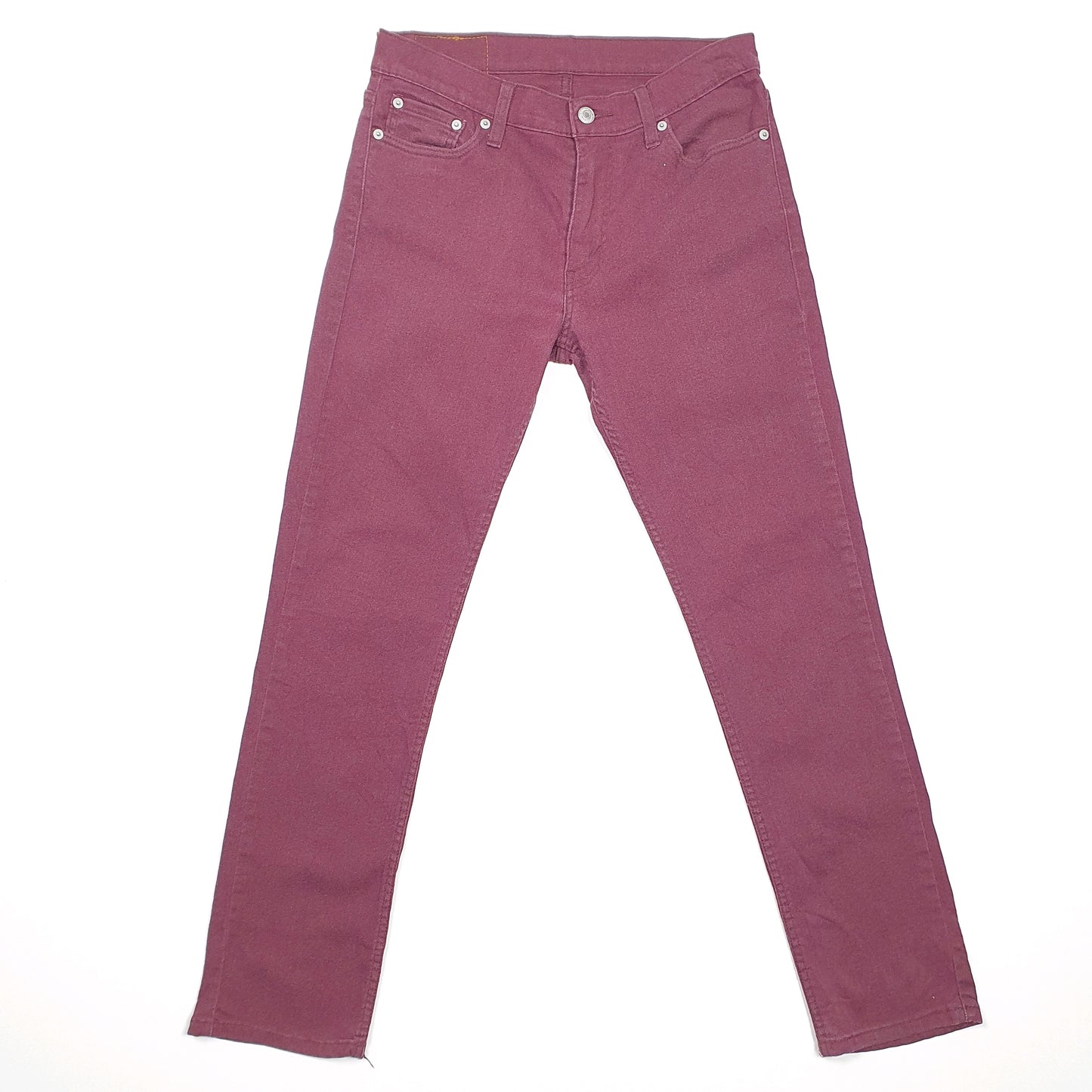 Levis 511 Slim Fit Jeans W30 L29 Burgundy