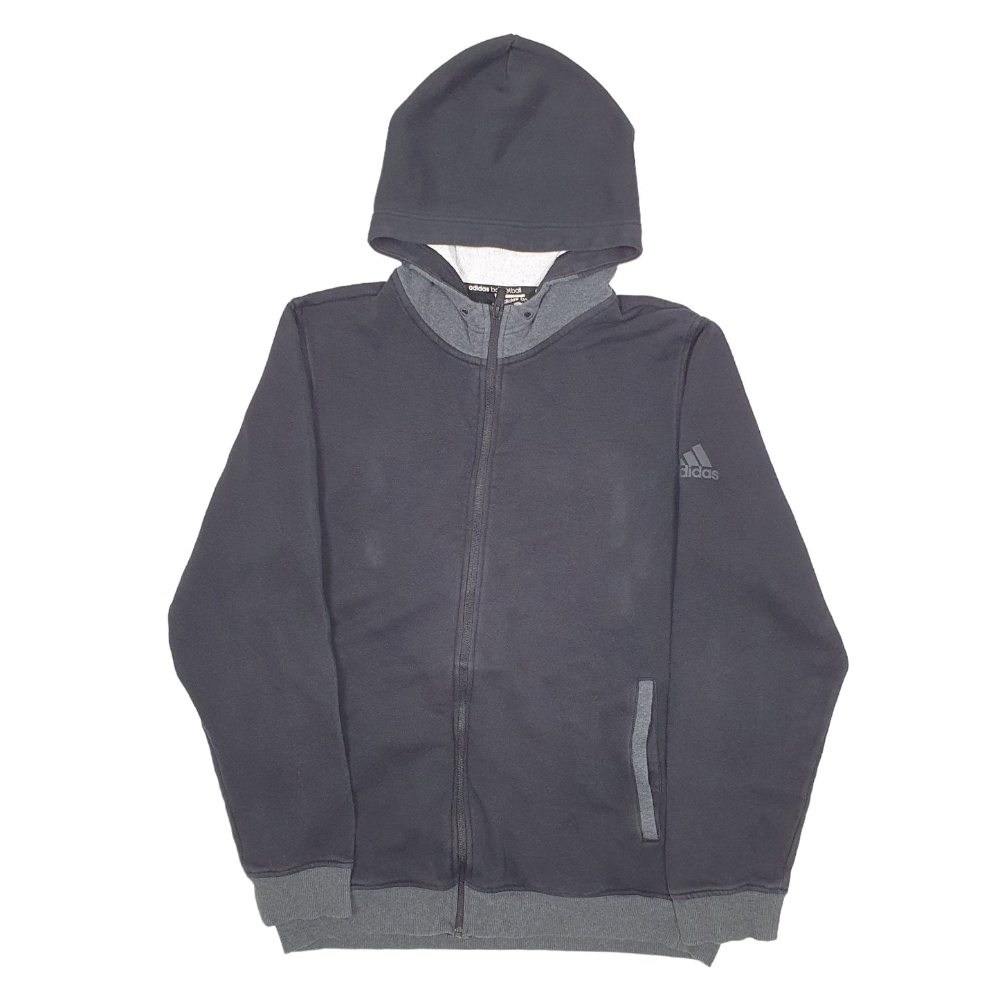 Mens Black Adidas  Full zip Jumper