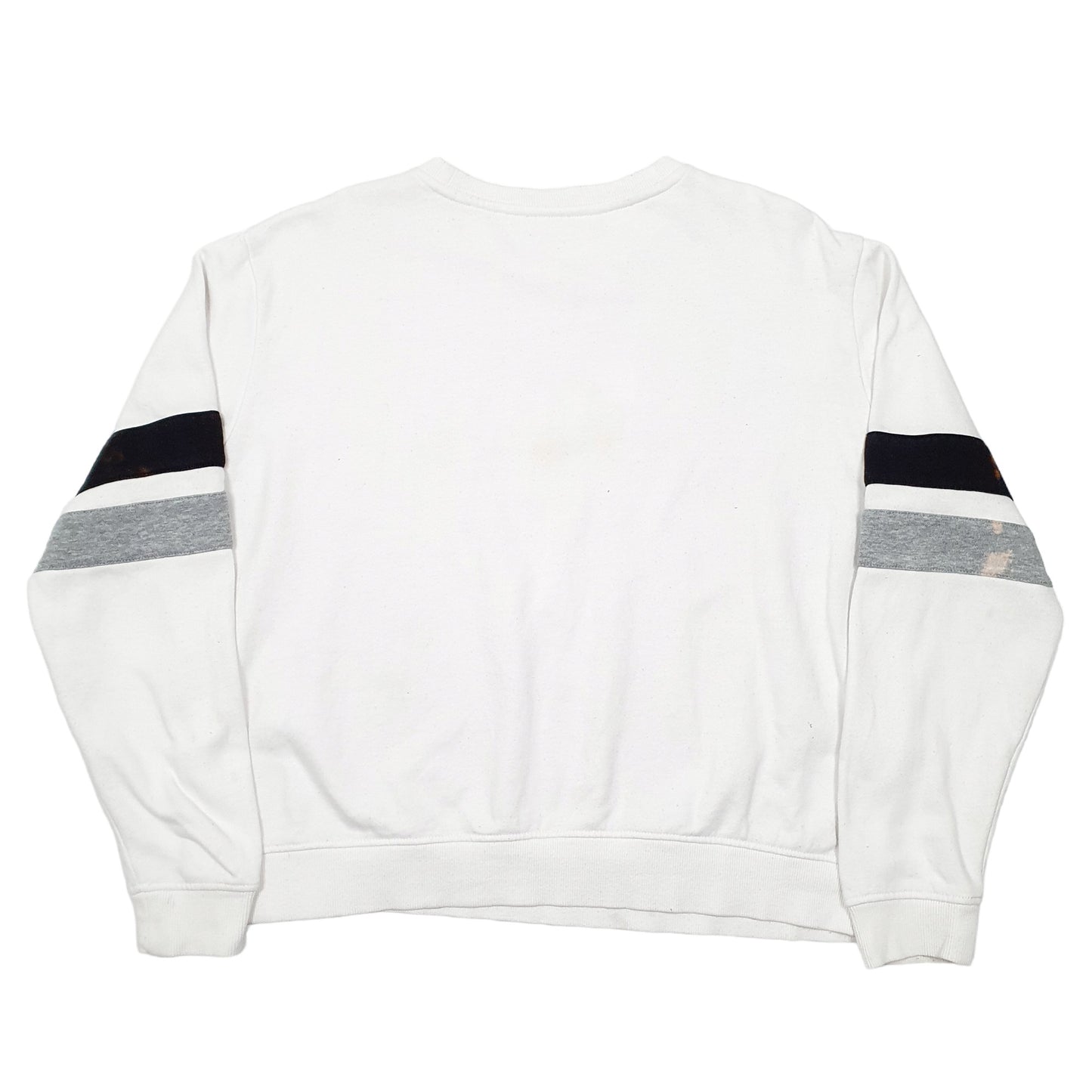 Womens White Fila  Crewneck Jumper