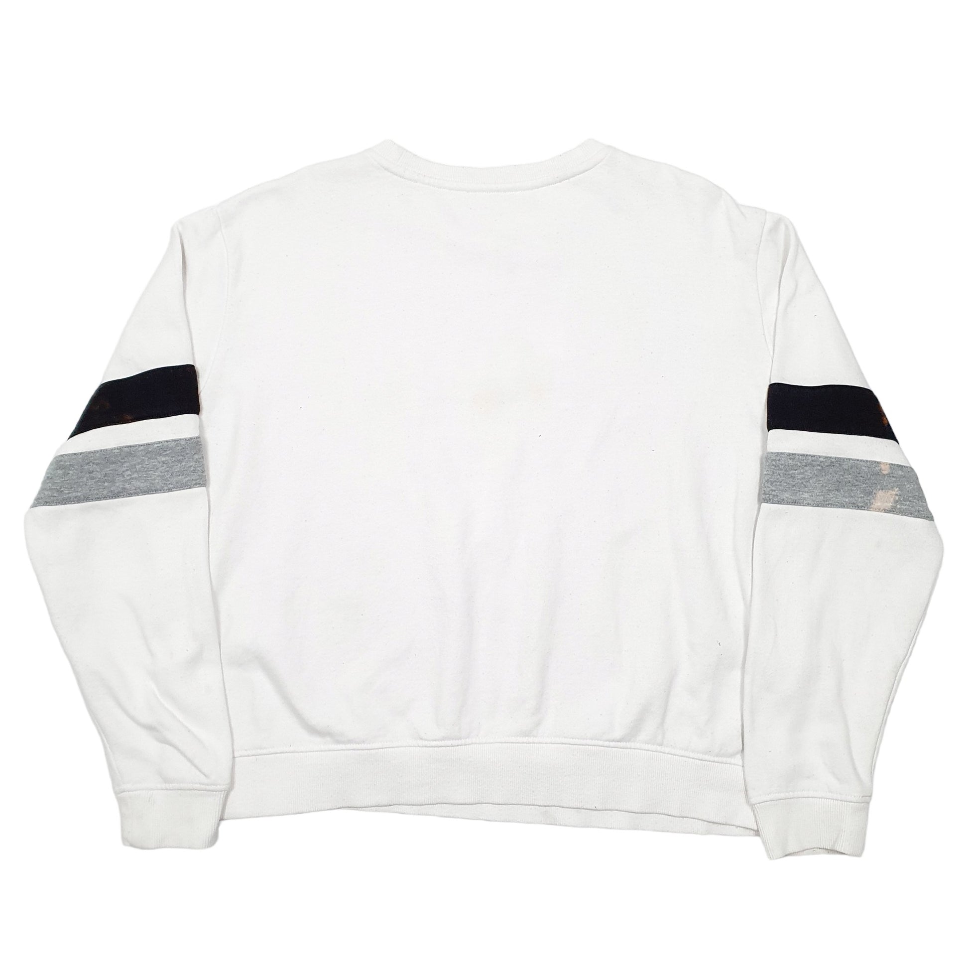 Womens White Fila  Crewneck Jumper