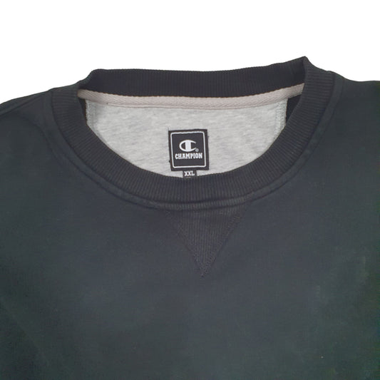 Mens Black Champion  Crewneck Jumper