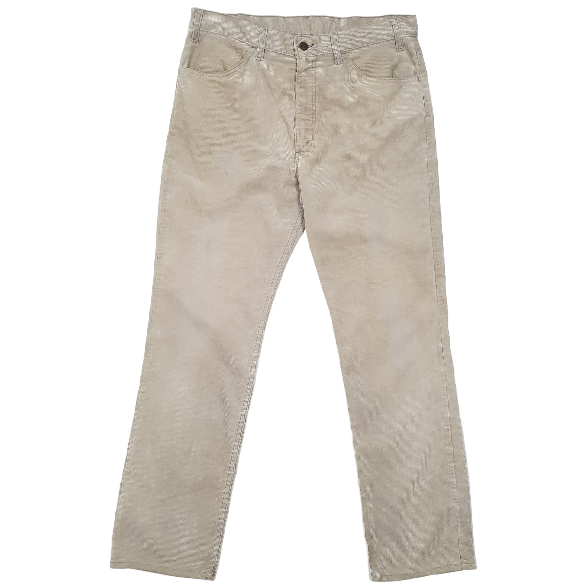 Mens Beige Levis  Corduroy Trousers