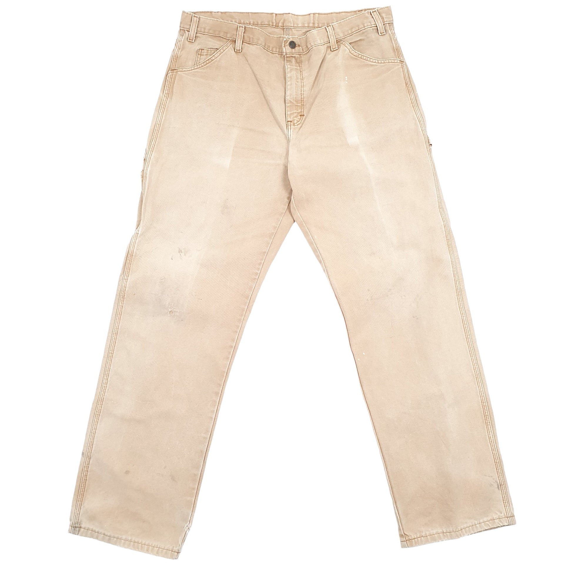 Mens Dickies Brown Carpenter Trousers W38 L33 Brown