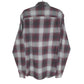 George Shacket Overshirt Flannel Long Sleeve Regular Fit Check Shirt Burgandy