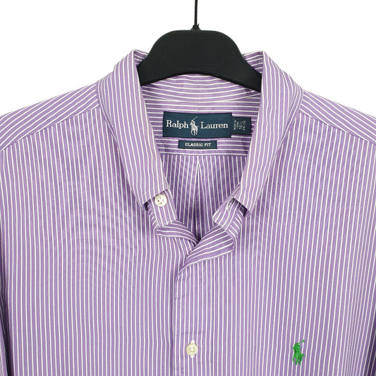 Mens Purple Ralph Lauren  Long Sleeve Shirt