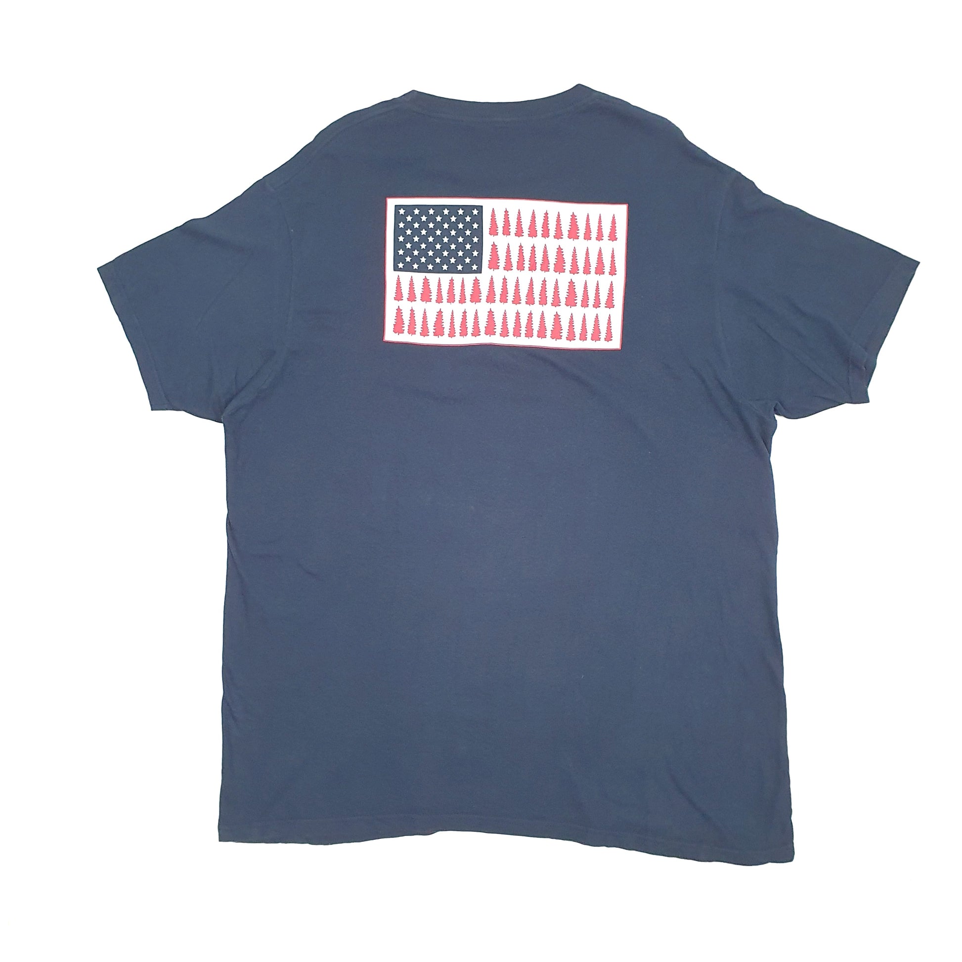 Mens Navy Columbia Sportswear  Short Sleeve T Shirt