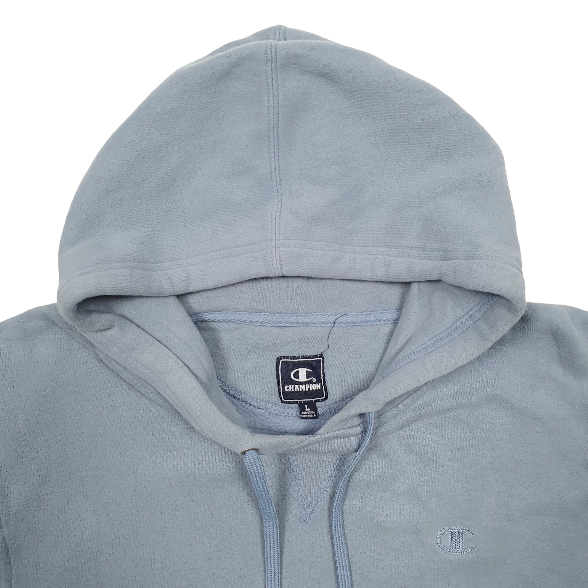 Mens Blue Champion  Hoodie Jumper