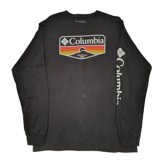 Mens Black Columbia Sportswear  Long Sleeve T Shirt