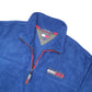Tommy Hilfiger Outdoors Spellout Quarter Zip Fleece XL Blue