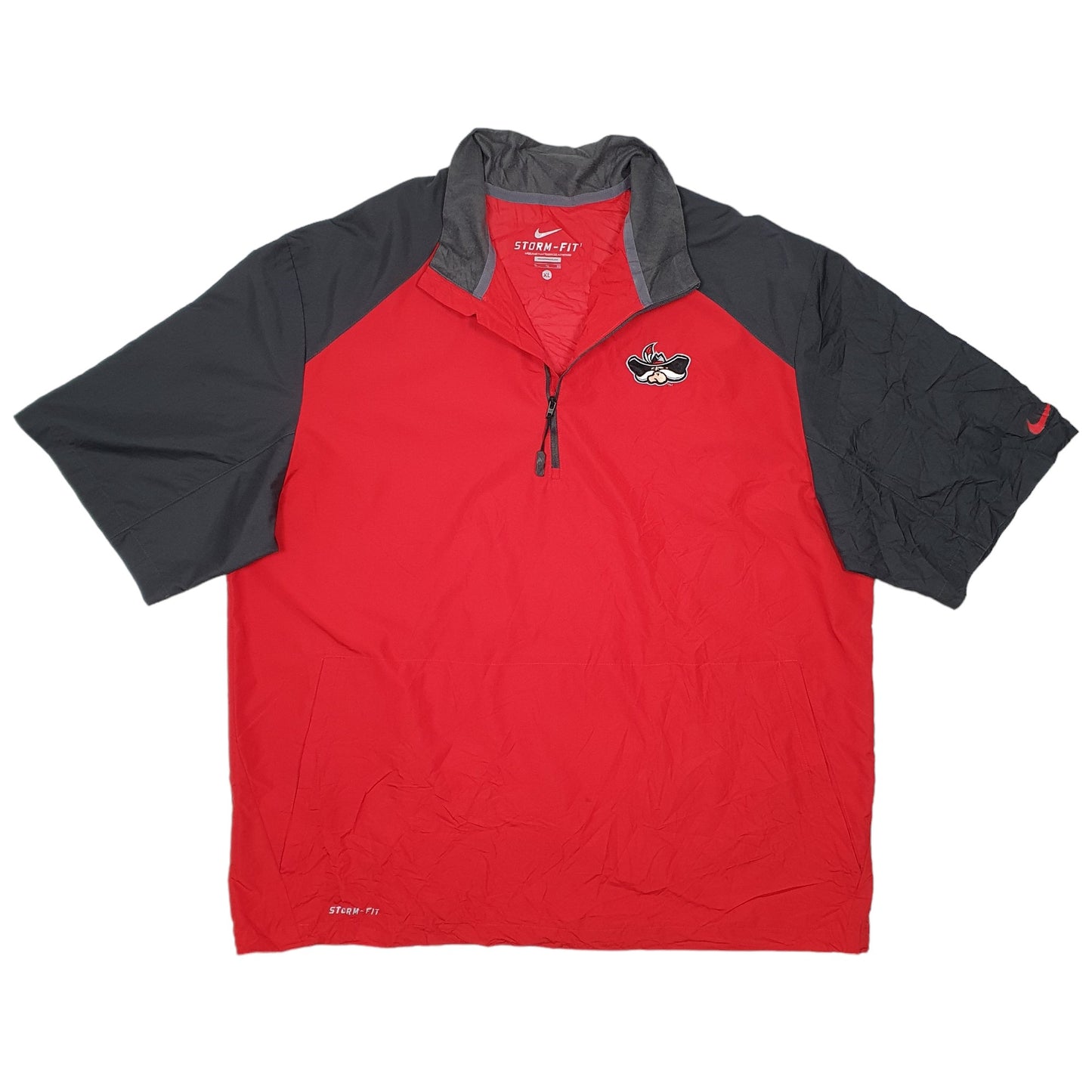 Mens Red Nike Storm Fit UNVL Rebels Nevada Las Vegas Football College Short Sleeve T Shirt