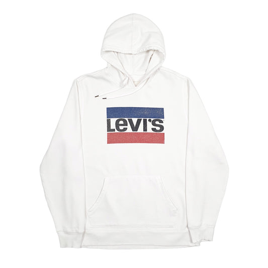 Levis Spellout Hoodie L White