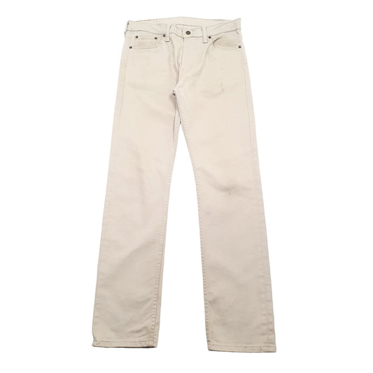Levis 513 Slim Fit Jeans W31 L32 Cream