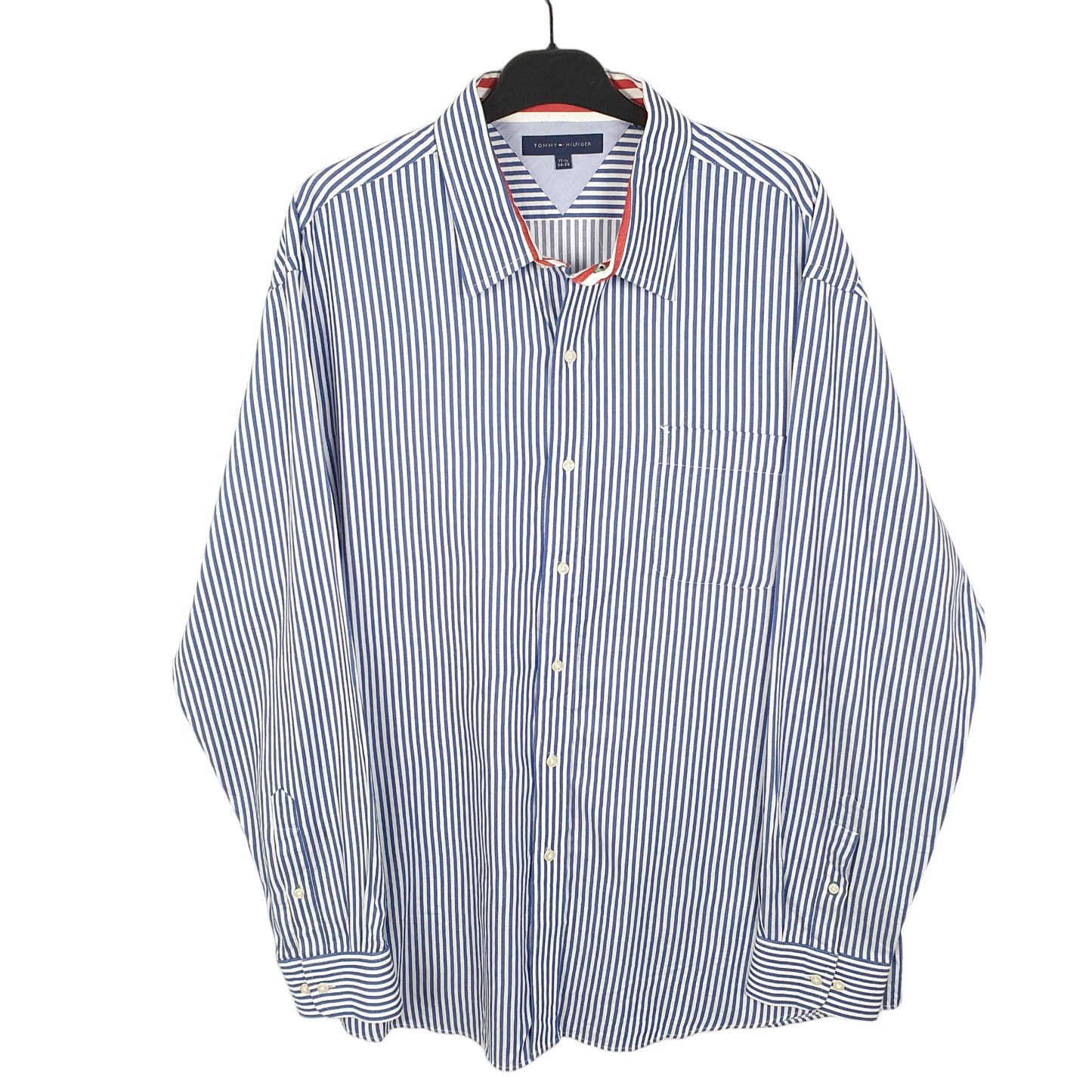 Tommy Hilfiger Long Sleeve Slim Fit Striped Shirt White