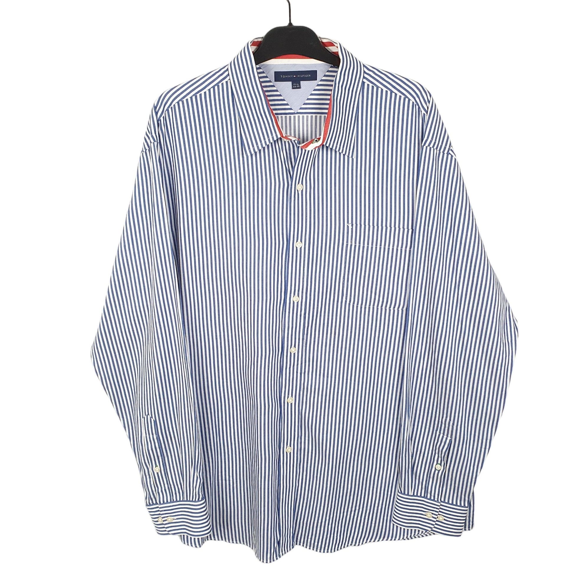 Tommy Hilfiger Long Sleeve Slim Fit Striped Shirt White