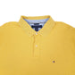 Mens Yellow Tommy Hilfiger  Short Sleeve Polo Shirt