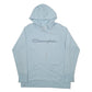 Womens Blue Champion Spellout Hoodie Jumper