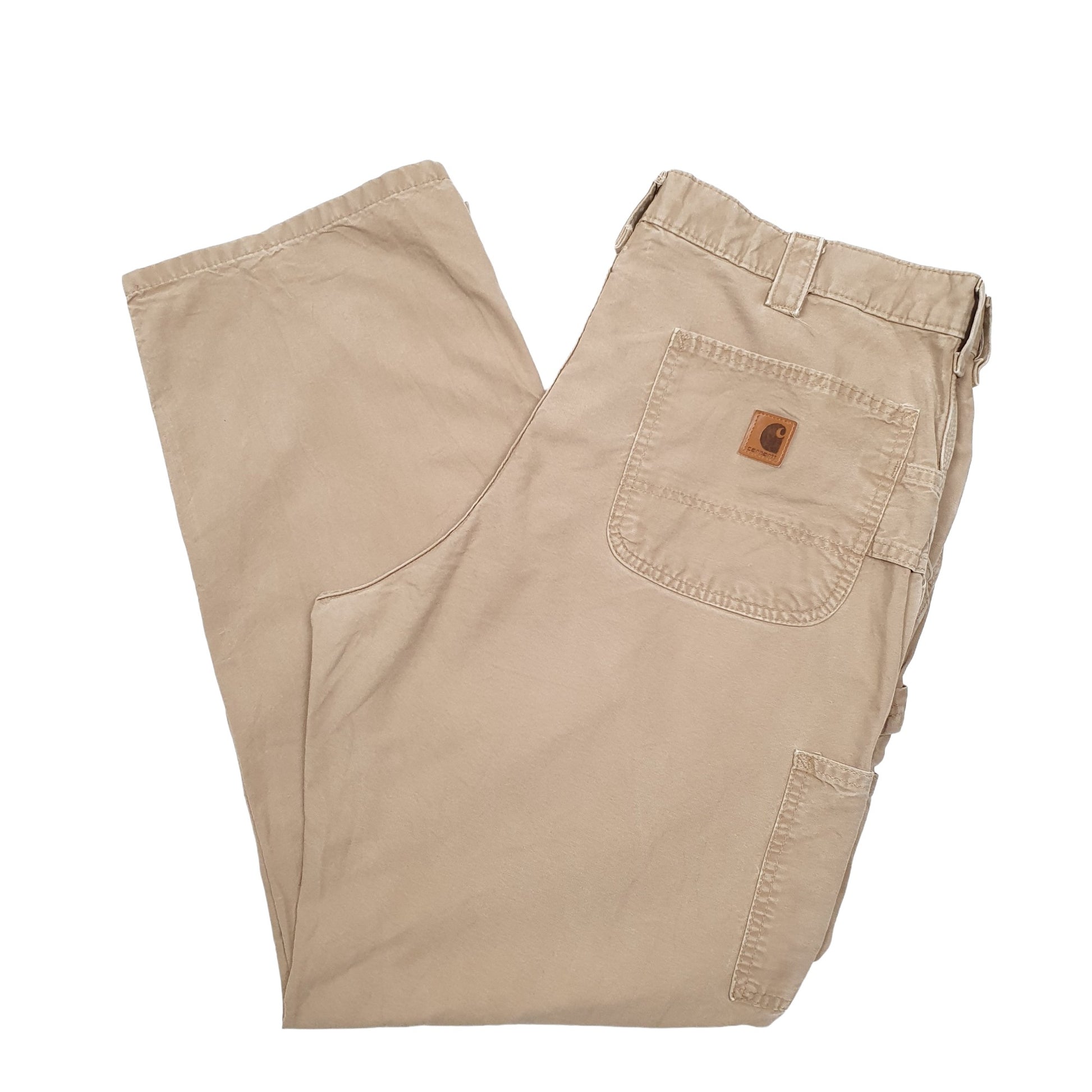 Mens Beige Carhartt  Carpenter Trousers