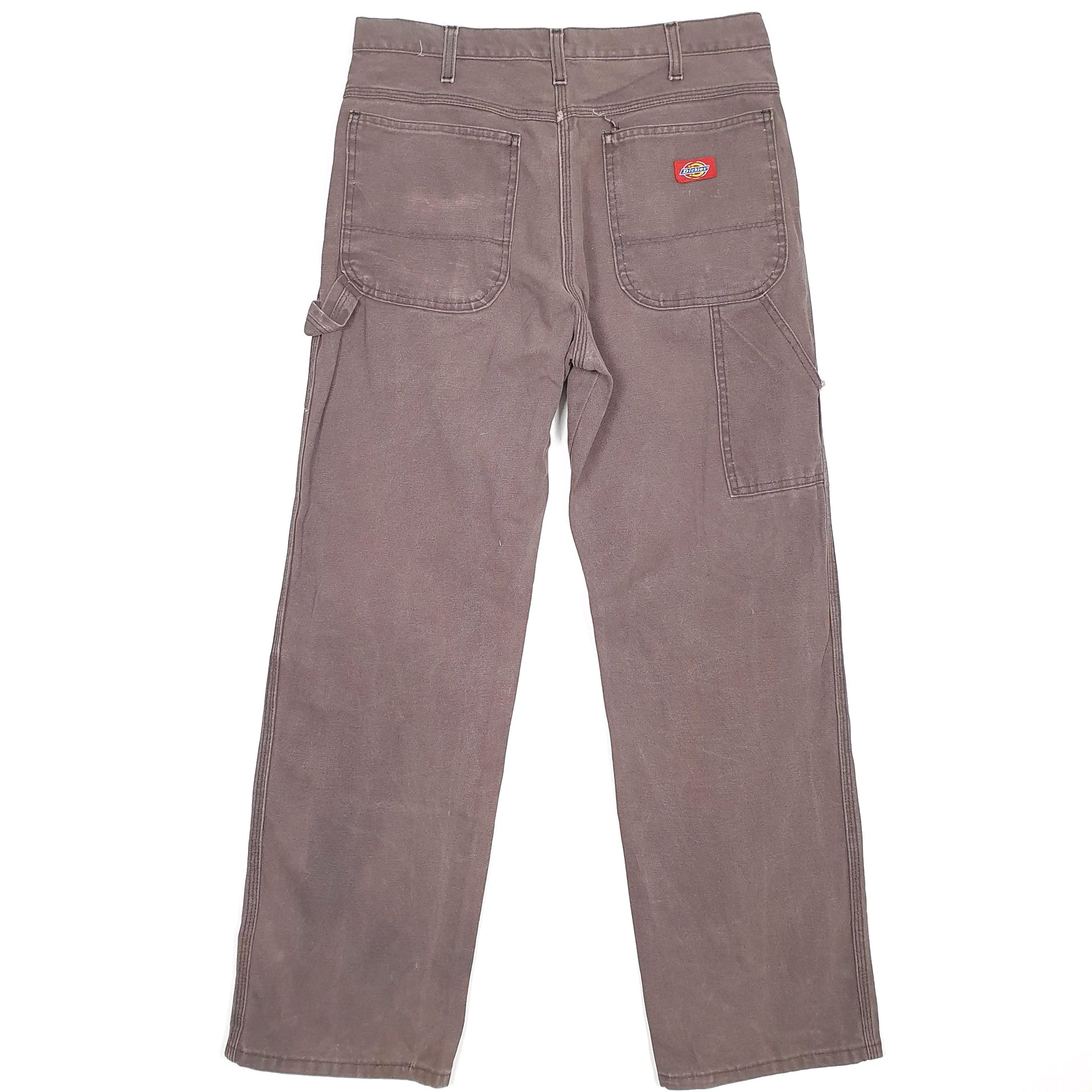 Mens Dickies Brown Carpenter Trousers W32 L29 Brown