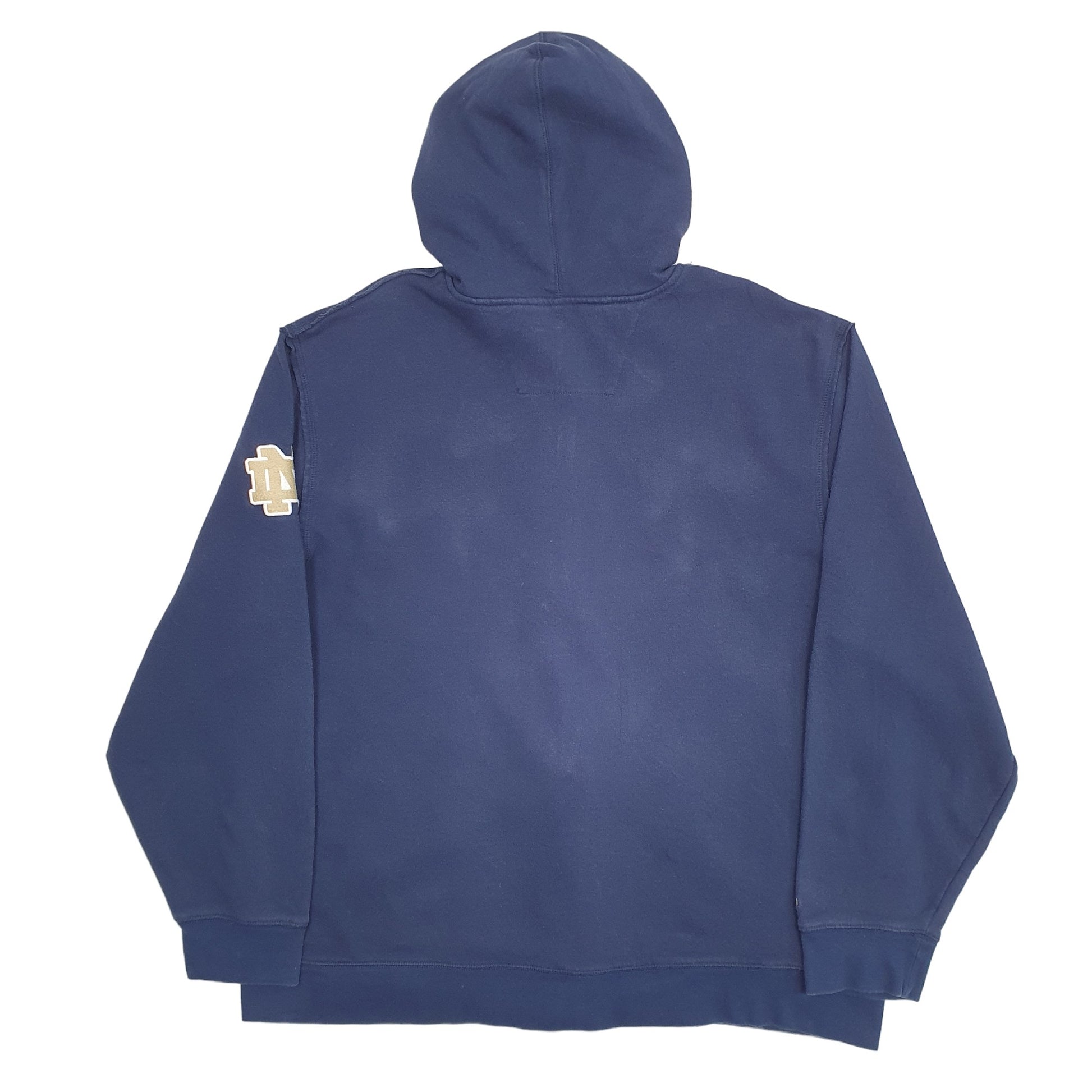 Mens Navy Adidas Notre Dame Hoodie Jumper