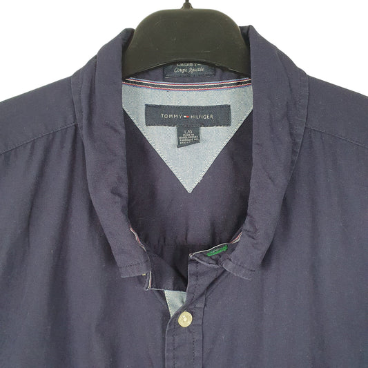 Tommy Hilfiger Long Sleeve Regular Fit Shirt Navy