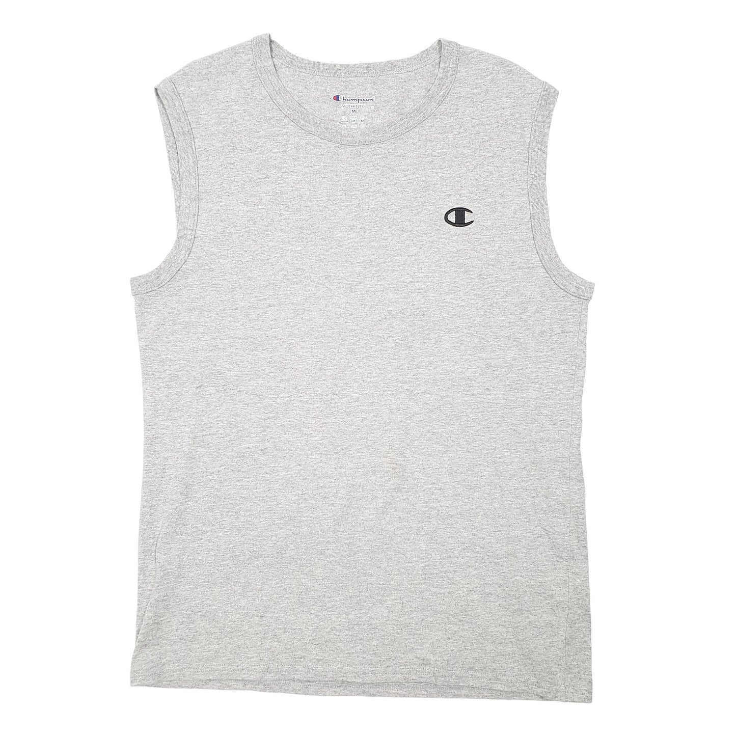 Champion Sleeveless Vest Short Sleeve T Shirt Grey
