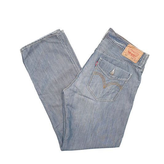 Levis 514 Straight Fit Button pockets Jeans W39 L32 Blue