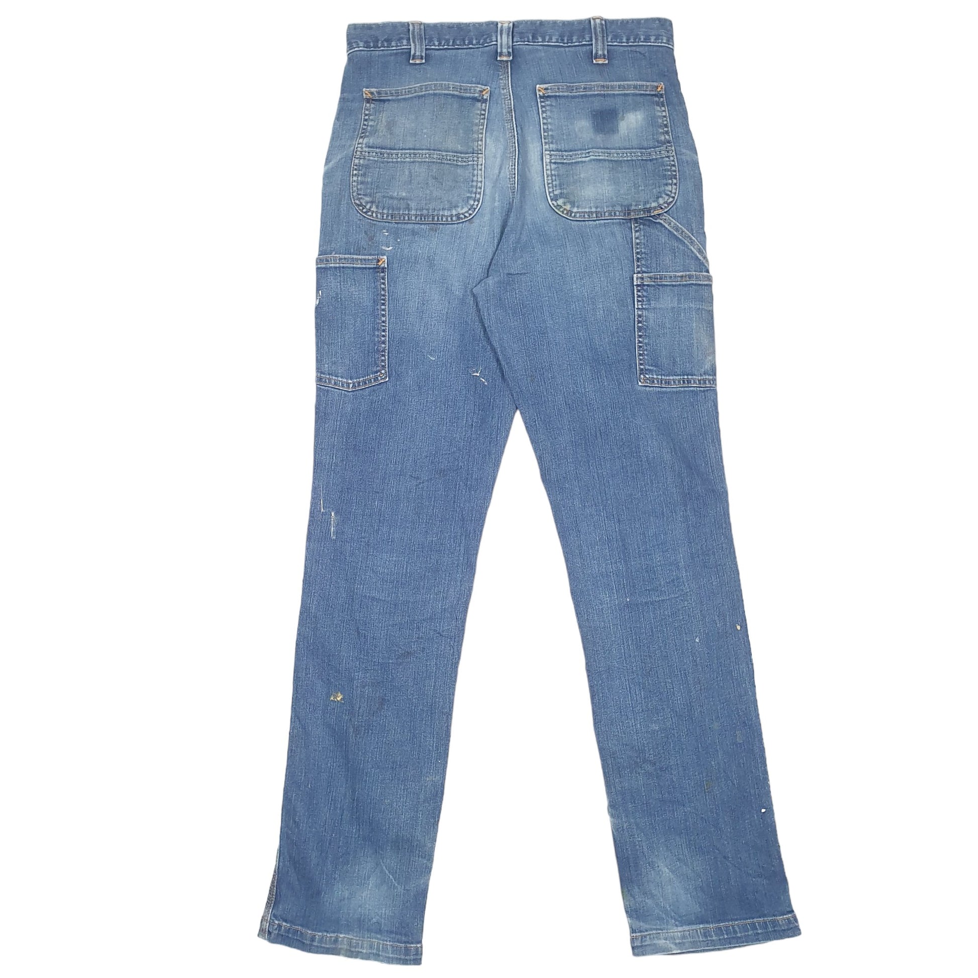 Mens Blue Carhartt Relaxed Flex Carpenter JeansW34 L34