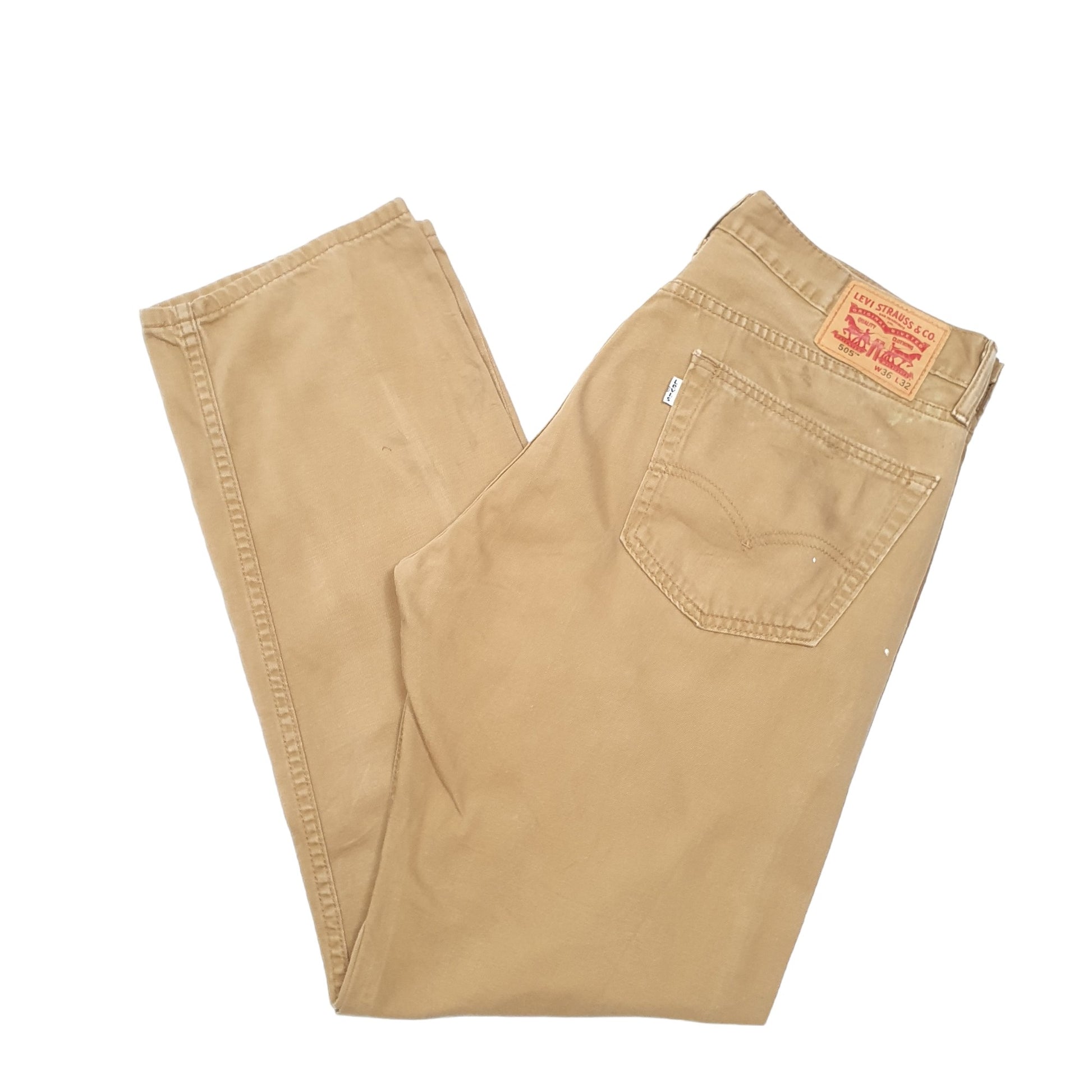 Mens Tan Levis  505 JeansW36 L32