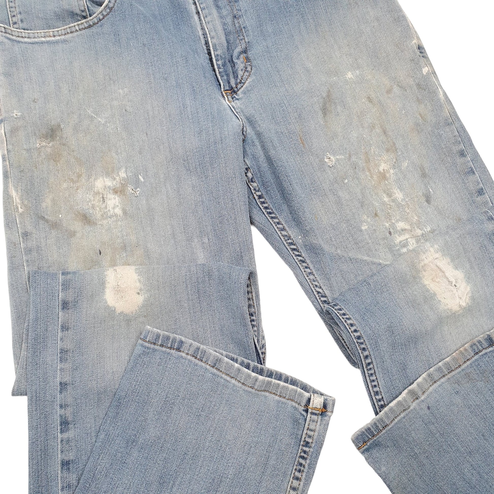 Mens Blue Carhartt Rugged Flex Stretch Casual JeansW33 L34