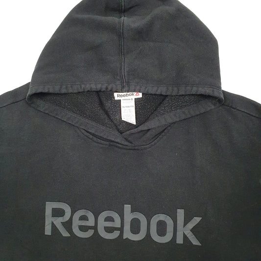 Womens Black Reebok Baggy Hoodie Jumper